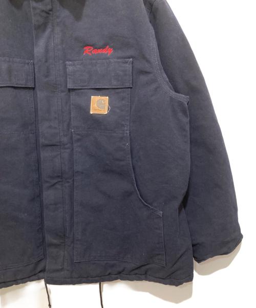 CarHartt（カーハート）CarHartt (カーハート) Traditional Coat（トラディショナルコート）/ ダックジャケット ネイビー　MADE IN USA　C26MDT ネイビー サイズ:XLの古着・服飾アイテム