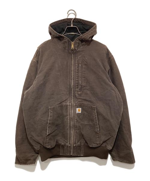 CarHartt（カーハート）CarHartt (カーハート) Full Swing Full Zip Hooded（フルスイングフルジップフーデッドジャケット）/ ダック アクティブジャケット　102380 ブラウン サイズ:Lの古着・服飾アイテム