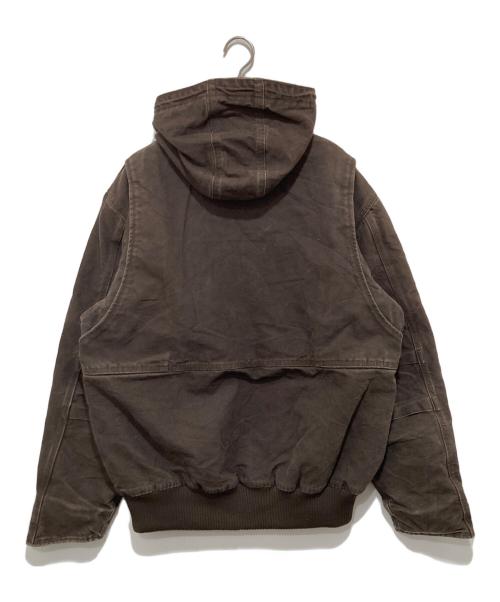 CarHartt（カーハート）CarHartt (カーハート) Full Swing Full Zip Hooded（フルスイングフルジップフーデッドジャケット）/ ダック アクティブジャケット　102380 ブラウン サイズ:Lの古着・服飾アイテム