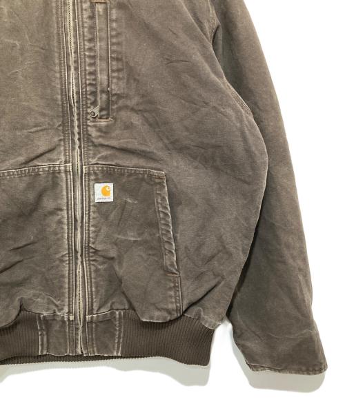 CarHartt（カーハート）CarHartt (カーハート) Full Swing Full Zip Hooded（フルスイングフルジップフーデッドジャケット）/ ダック アクティブジャケット　102380 ブラウン サイズ:Lの古着・服飾アイテム