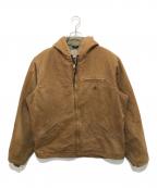 CarHarttカーハート）の古着「フーデッドジャケット」｜ブラウン