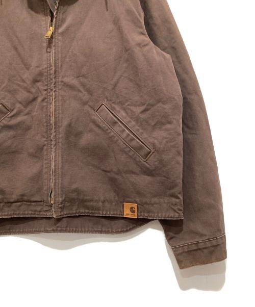 CarHartt（カーハート）CarHartt (カーハート) Quilt-Lined Hooded Canvas Duck（キルテッドライナーキャンバスダックジャケット）/ ダック アクティブジャケット　100733 ブラウン サイズ:Lの古着・服飾アイテム