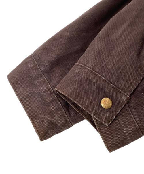 CarHartt（カーハート）CarHartt (カーハート) Quilt-Lined Hooded Canvas Duck（キルテッドライナーキャンバスダックジャケット）/ ダック アクティブジャケット　100733 ブラウン サイズ:Lの古着・服飾アイテム