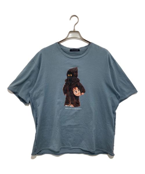 JohnUNDERCOVER（ジョンアンダーカバー）JohnUNDERCOVER (ジョンアンダーカバー) Wich Bear tee スカイブルー サイズ:3の古着・服飾アイテム