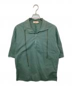 maison kitsuneメゾンキツネ）の古着「ハーフジッププルオーバー　HALF ZIP PULLOVER　EU00602WC0011」｜グリーン