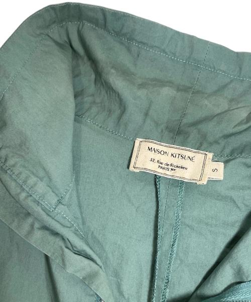 maison kitsune（メゾンキツネ）maison kitsune (メゾンキツネ) ハーフジッププルオーバー　HALF ZIP PULLOVER　EU00602WC0011 グリーン サイズ:Sの古着・服飾アイテム