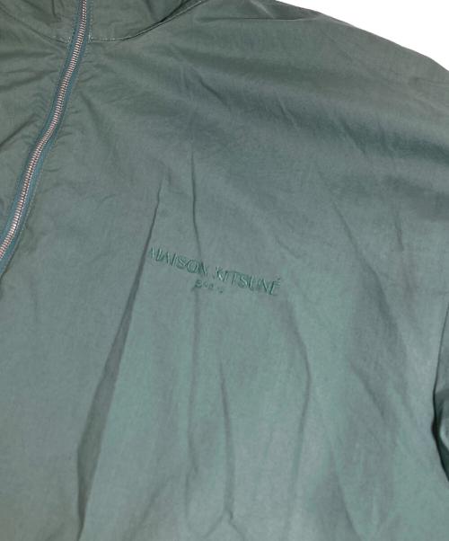 maison kitsune（メゾンキツネ）maison kitsune (メゾンキツネ) ハーフジッププルオーバー　HALF ZIP PULLOVER　EU00602WC0011 グリーン サイズ:Sの古着・服飾アイテム