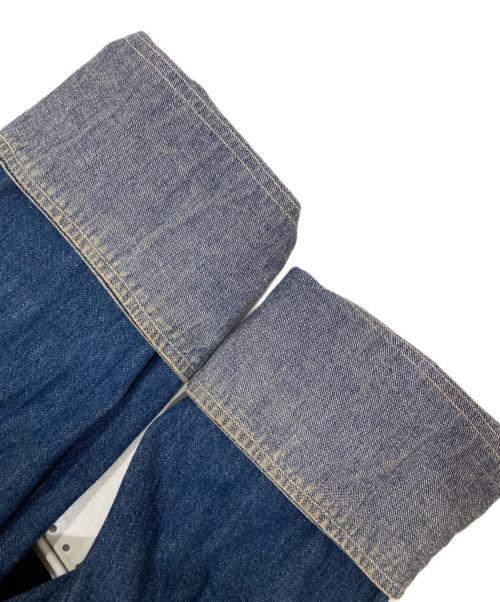 POST OVERALLS（ポストオーバーオールズ）POST OVERALLS (ポストオーバーオールズ) デニムカバーオール　DENIM COVERALLS デニムジャケット　チンストラップ　USA製 インディゴ サイズ:Lの古着・服飾アイテム