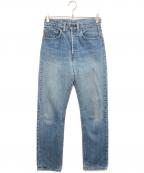 LEVI'Sリーバイス）の古着「【VINTAGE】66前期 70's 505-0217 テーパードデニムパンツ / 42TALON ボタン裏5　made in USA」｜インディゴ