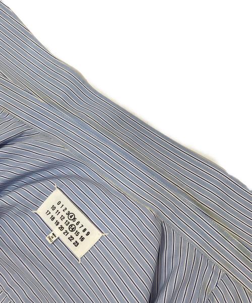 Maison Margiela（メゾンマルジェラ）Maison Margiela (メゾンマルジェラ) ストライプロングシャツ　	SI0DL0002 S54945 ブルー サイズ:XSの古着・服飾アイテム