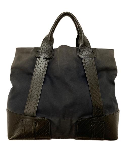 BOTTEGA VENETA（ボッテガベネタ）BOTTEGA VENETA (ボッテガベネタ) イントレチャート トートバッグ　Intrecciato tote bag  ブラックの古着・服飾アイテム