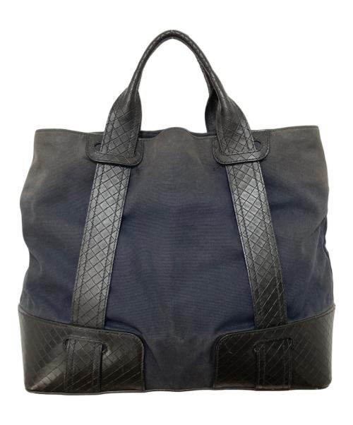 BOTTEGA VENETA（ボッテガベネタ）BOTTEGA VENETA (ボッテガベネタ) イントレチャート トートバッグ　Intrecciato tote bag  ブラックの古着・服飾アイテム