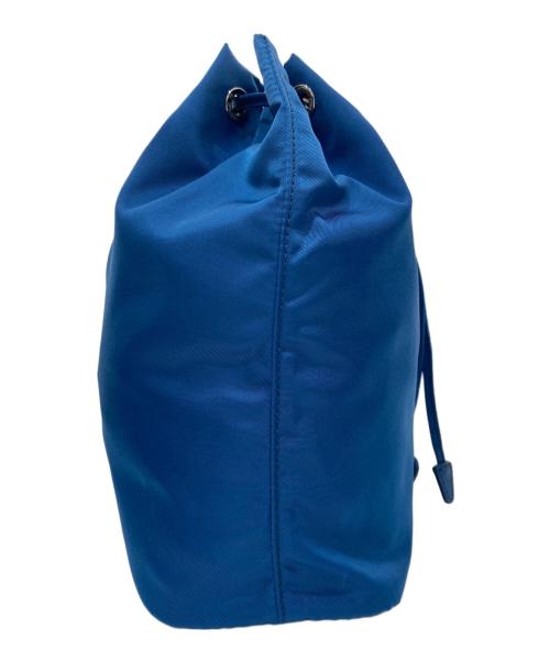 PRADA（プラダ）PRADA (プラダ) トライアングルロゴ 巾着ポーチ　1NE369 / ポーチ スカイブルーの古着・服飾アイテム