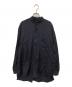 COMOLI（コモリ）の古着「23SS WOOL SILK PULLOVER SHIRT（ウールシルクプルオーバーシャツ）/ バンドカラープルオーバーシャツ　X01-02016」｜ネイビー