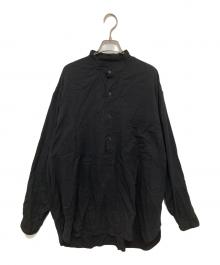 COMOLI（コモリ）の古着「モスリンプルオーバーシャツ 25SS B01-02008」｜ブラック