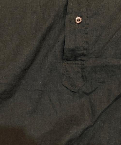 COMOLI（コモリ）COMOLI (コモリ) モスリンプルオーバーシャツ 25SS B01-02008 ブラック サイズ:3の古着・服飾アイテム