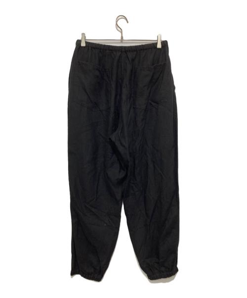 COMOLI（コモリ）COMOLI (コモリ) カナパ ドローストリングパンツ　ヘンプ100％　リネン　イージーパンツ　B01-03008 ブラック サイズ:3の古着・服飾アイテム