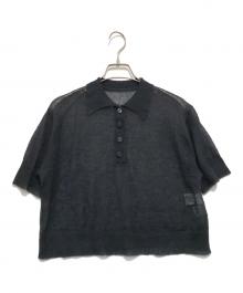 RIM.ARK（リムアーク）の古着「Mohair polo knit」｜ブラック