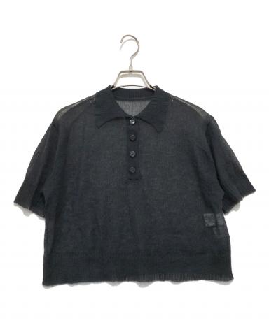 中古・古着通販】RIM.ARK (リムアーク) Mohair polo knit ブラック