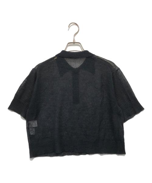 RIM.ARK（リムアーク）RIM.ARK (リムアーク) Mohair polo knit ブラック サイズ:FREEの古着・服飾アイテム