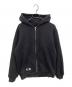 CHROME HEARTS（クロムハーツ）の古着「ブランドロゴプリントジップパーカー　タガージッパー　袖プリント　LOGO ZIP FOODIE 」｜ブラック