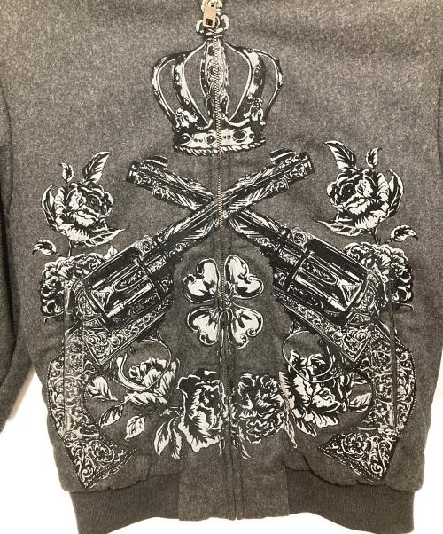 DOLCE & GABBANA（ドルチェ＆ガッバーナ）DOLCE & GABBANA (ドルチェ＆ガッバーナ) WOOL ZIP JACKET ウールジップジャケット　ブルゾン　Y2K　G9HB8T グレー サイズ:44の古着・服飾アイテム