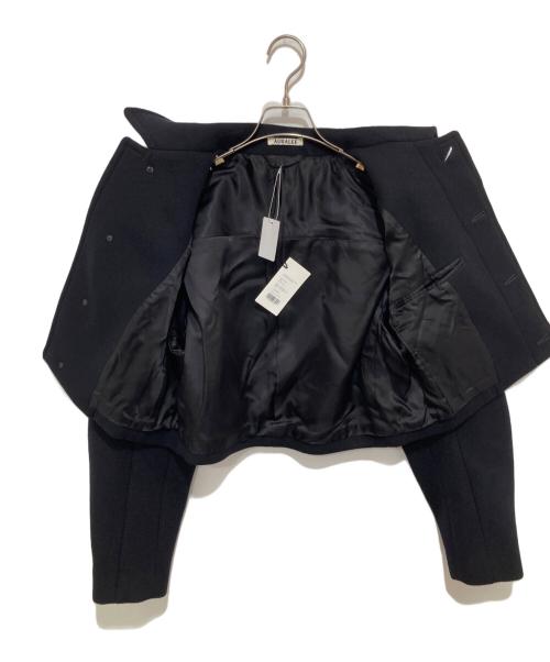 AURALEE（オーラリー）AURALEE (オーラリー) SPONGE WOOL MELTON SHORT BLOUSON　スポンジウールメルトンショートジャケット　短丈　クロップド　A24AB06SB ネイビー サイズ:1の古着・服飾アイテム