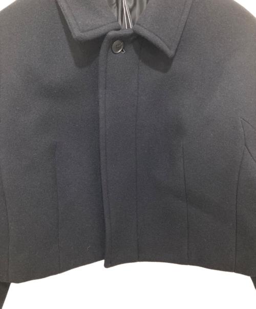 AURALEE（オーラリー）AURALEE (オーラリー) SPONGE WOOL MELTON SHORT BLOUSON　スポンジウールメルトンショートジャケット　短丈　クロップド　A24AB06SB ネイビー サイズ:1の古着・服飾アイテム