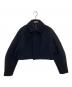 AURALEE（オーラリー）の古着「SPONGE WOOL MELTON SHORT BLOUSON　スポンジウールメルトンショートジャケット　短丈　クロップド　A24AB06SB」｜ネイビー