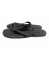 AURALEE (オーラリー) レザートングサンダル　Leather thong sandals ブラック サイズ:10：14000円