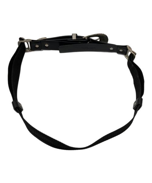 TOGA VIRILIS（トーガ ビリリース）TOGA VIRILIS (トーガ ビリリース) Leather Nylon Belt With Keyring（レザーナイロンベルト　キーリング） TV01-AH359 ブラック サイズ:OneSizeの古着・服飾アイテム