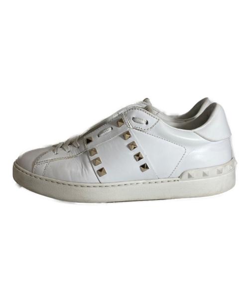 VALENTINO（ヴァレンティノ）VALENTINO (ヴァレンティノ) スタッズスニーカー ホワイト サイズ:40の古着・服飾アイテム
