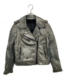 BELSTAFF（ベルスタッフ）の古着「レザージャケット　ダブルライダースジャケット　LEATHER RAISERS JACKET イタリア製」｜シルバー