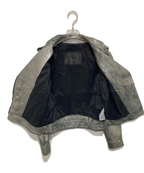 BELSTAFF（ベルスタッフ）BELSTAFF (ベルスタッフ) レザージャケット　ダブルライダースジャケット　LEATHER RAISERS JACKET イタリア製 シルバー サイズ:42の古着・服飾アイテム