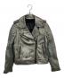 BELSTAFF（ベルスタッフ）の古着「レザージャケット　ダブルライダースジャケット　LEATHER RAISERS JACKET イタリア製」｜シルバー