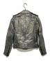 BELSTAFF (ベルスタッフ) レザージャケット　ダブルライダースジャケット　LEATHER RAISERS JACKET イタリア製 シルバー サイズ:42：15000円