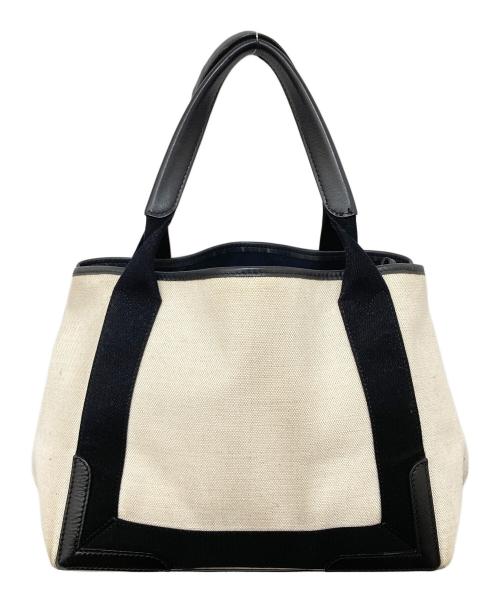 BALENCIAGA（バレンシアガ）BALENCIAGA (バレンシアガ) NAVY CABAS S アイボリーの古着・服飾アイテム