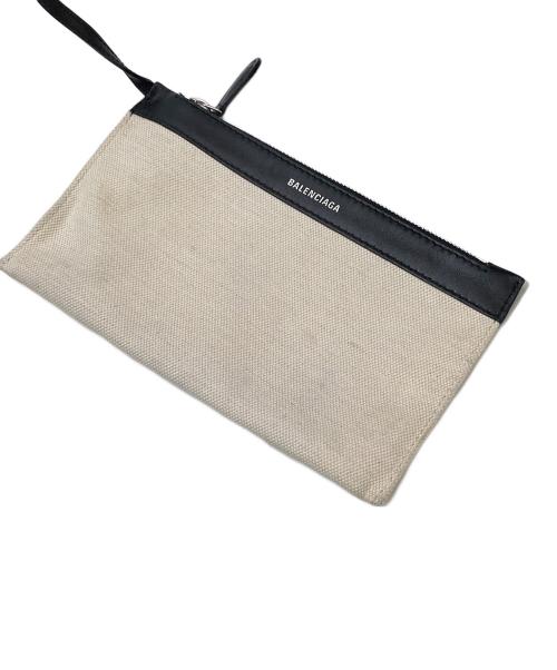 BALENCIAGA（バレンシアガ）BALENCIAGA (バレンシアガ) NAVY CABAS S アイボリーの古着・服飾アイテム