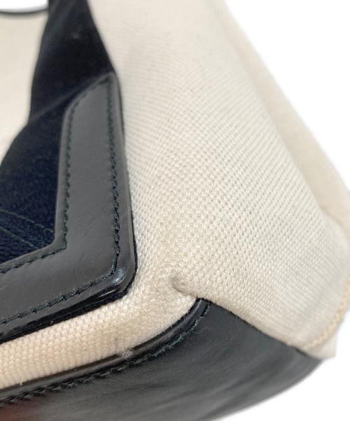 BALENCIAGA（バレンシアガ）BALENCIAGA (バレンシアガ) NAVY CABAS S アイボリーの古着・服飾アイテム