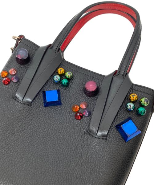 Christian Louboutin（クリスチャン・ルブタン）Christian Louboutin (クリスチャン・ルブタン) Cabata N/S Mini（カバタ N/Sミニ）　1225348 / 2WAYミニショルダーバッグ ブラックの古着・服飾アイテム
