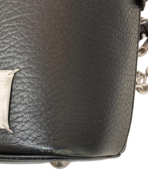Maison Margiela（メゾンマルジェラ）Maison Margiela (メゾンマルジェラ) チェーンショルダーレザーバケットバッグ　Chain shoulder leather bag　S61WG0035 P0396 ブラックの古着・服飾アイテム