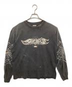 SAINT MICHAELセントマイケル）の古着「INSANITY ML LS TEE　インサニティMLSLティー　ロゴプリント　25SS　SM-HR8-0000-C41」｜ブラック