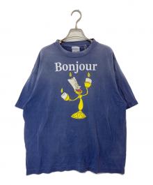 SAINT MICHAEL×DISNEY（セントマイケル×ディズニー）の古着「25SS 美女と野獣　DSN SS TEE/BONJOUR/NAVY　SM-HR1-0000-C87」｜ネイビー
