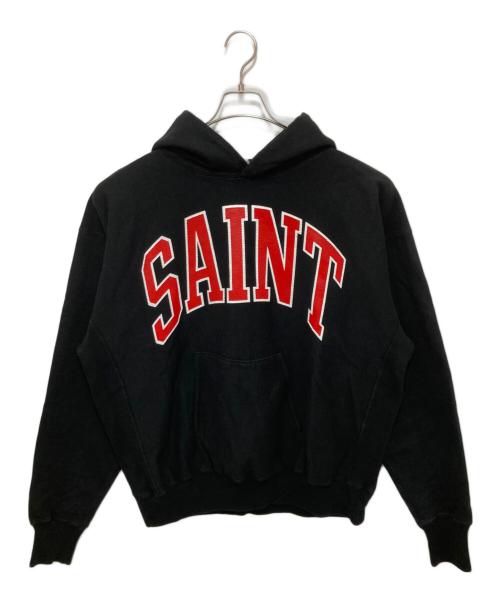 SAINT MICHAEL（セントマイケル）SAINT MICHAEL (セントマイケル) HOODIE ARCH SAINT　フーディーアーチセイント 23AW 　SM-A23-0000-030 ブラック サイズ:XLの古着・服飾アイテム