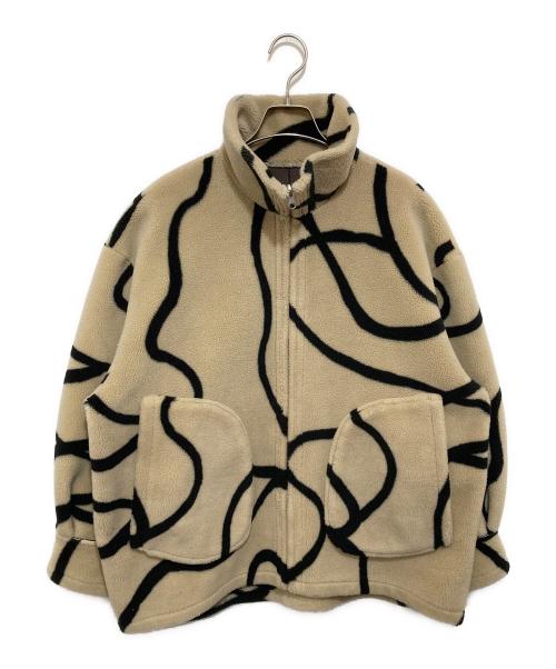 Ameri（アメリ）Ameri (アメリ) 2WAY REVERSIBLE BOA JACKET　リバーシブルボアジャケット　ムートン　01220640991 ベージュ サイズ:Fの古着・服飾アイテム