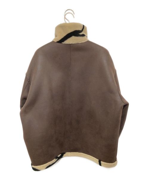 Ameri（アメリ）Ameri (アメリ) 2WAY REVERSIBLE BOA JACKET　リバーシブルボアジャケット　ムートン　01220640991 ベージュ サイズ:Fの古着・服飾アイテム