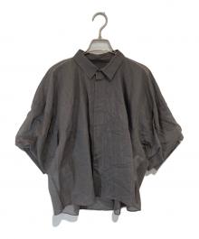 sacai（サカイ）の古着「24SS Chalk Stripe Glencheck Shirt（チョークストライプ グレンチェックシャツ）　24-07272」｜グレー