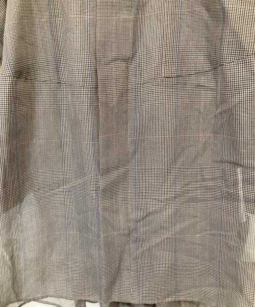 sacai（サカイ）sacai (サカイ) 24SS Chalk Stripe Glencheck Shirt（チョークストライプ グレンチェックシャツ）　24-07272 グレー サイズ:3の古着・服飾アイテム