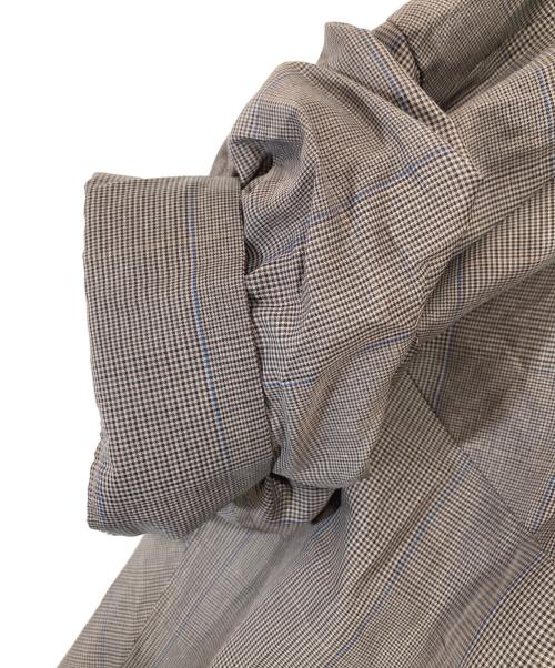 sacai（サカイ）sacai (サカイ) 24SS Chalk Stripe Glencheck Shirt（チョークストライプ グレンチェックシャツ）　24-07272 グレー サイズ:3の古着・服飾アイテム