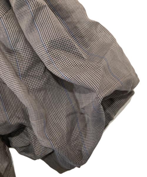 sacai（サカイ）sacai (サカイ) 24SS Chalk Stripe Glencheck Shirt（チョークストライプ グレンチェックシャツ）　24-07272 グレー サイズ:3の古着・服飾アイテム